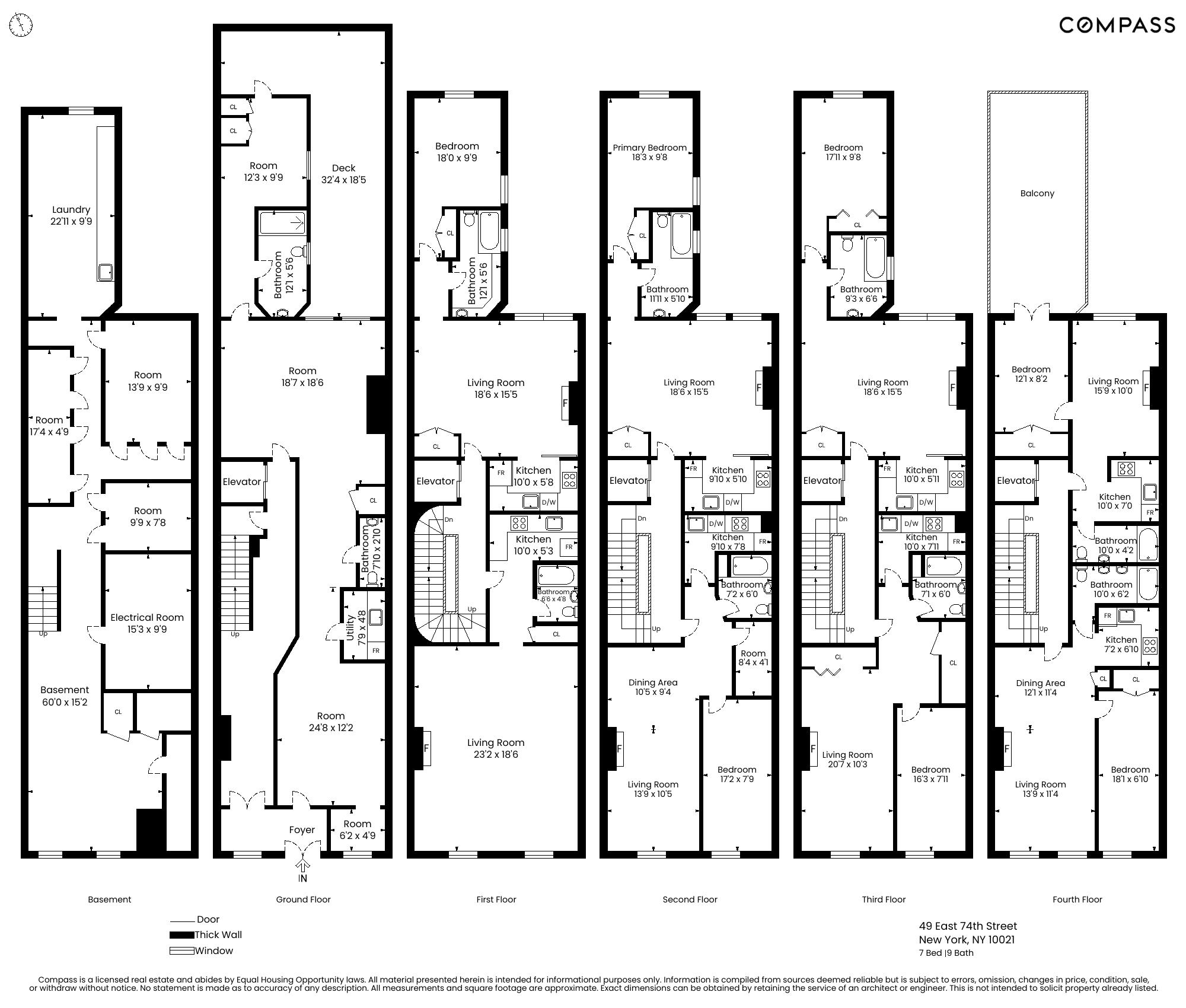 49 East 74th Street Manhattan, NY 10021 - Photo 11 of 11 a black and white photo of a room