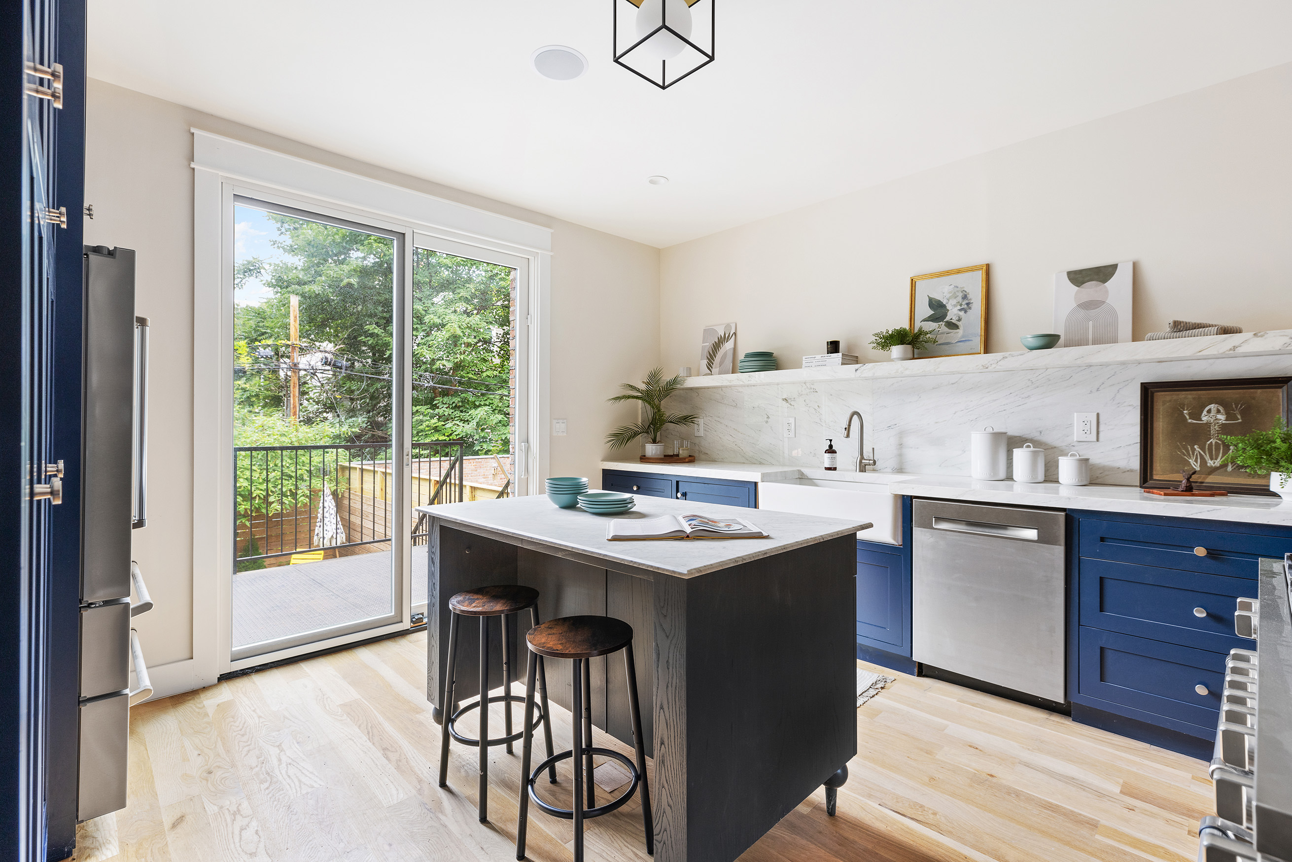167 Putnam Avenue, Unit MF Brooklyn, NY 11216 - Photo 6 of 19 a kitchen with a sink a stove and wooden floor