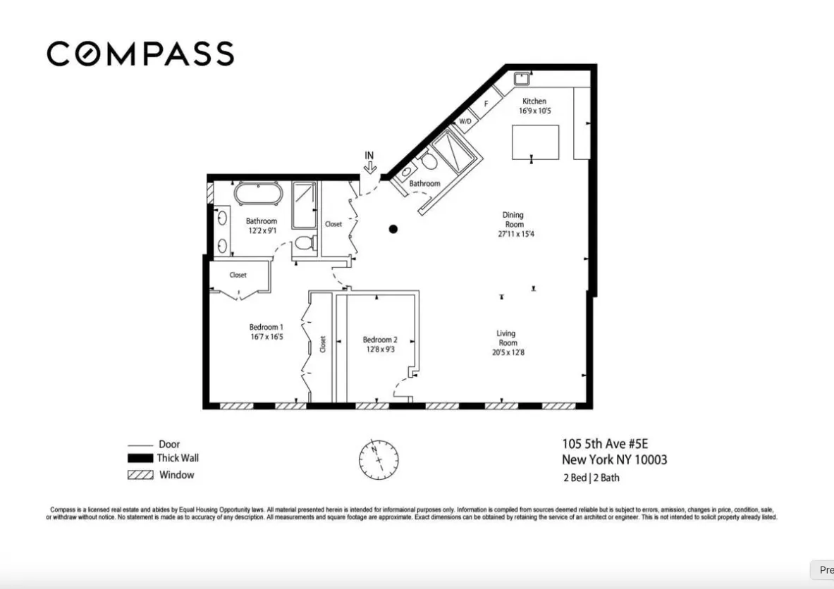 $10,500 | 105 5th Avenue, Unit 5E | Flatiron