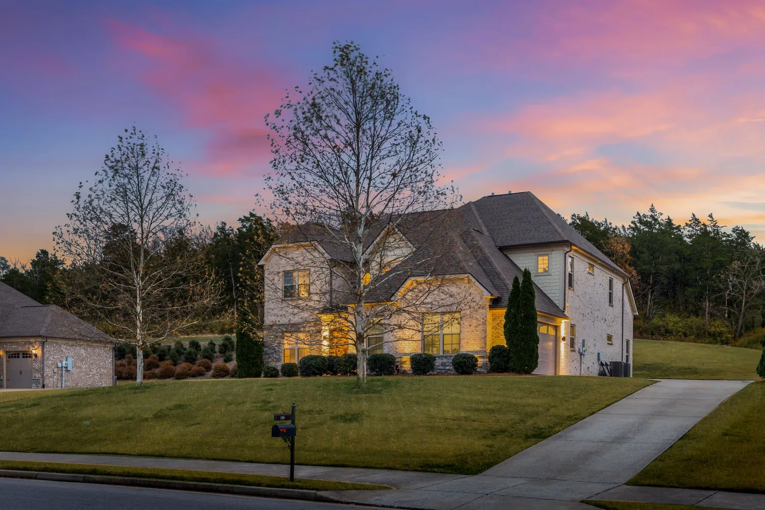 front view of house with a yard