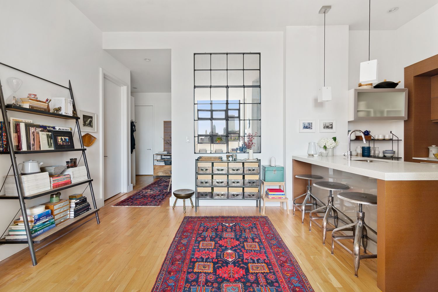 a very nice looking room with a large window