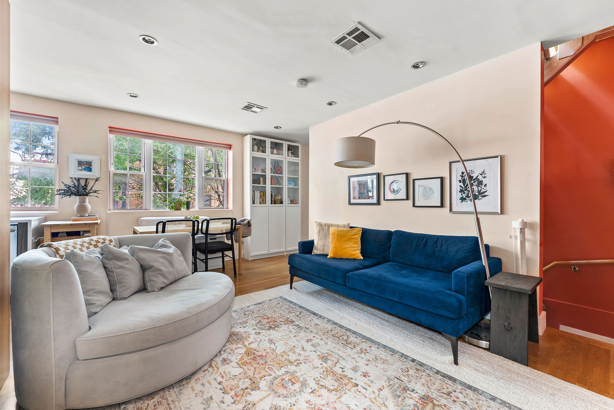 600 Prospect Place, Unit 2 Brooklyn, NY 11238 - Photo 1 of 13 a living room with furniture and a large window