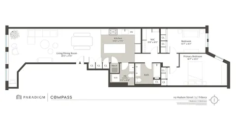 a black and white photo of a living room