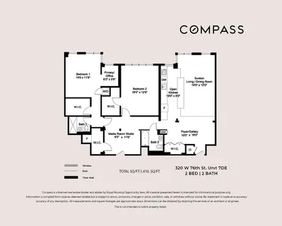 $2,349,000 | 320 West 76th Street, Unit 7DE | Upper West Side