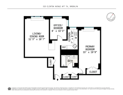 $875,000 | 325 Clinton Avenue, Unit 7A | Clinton Hill