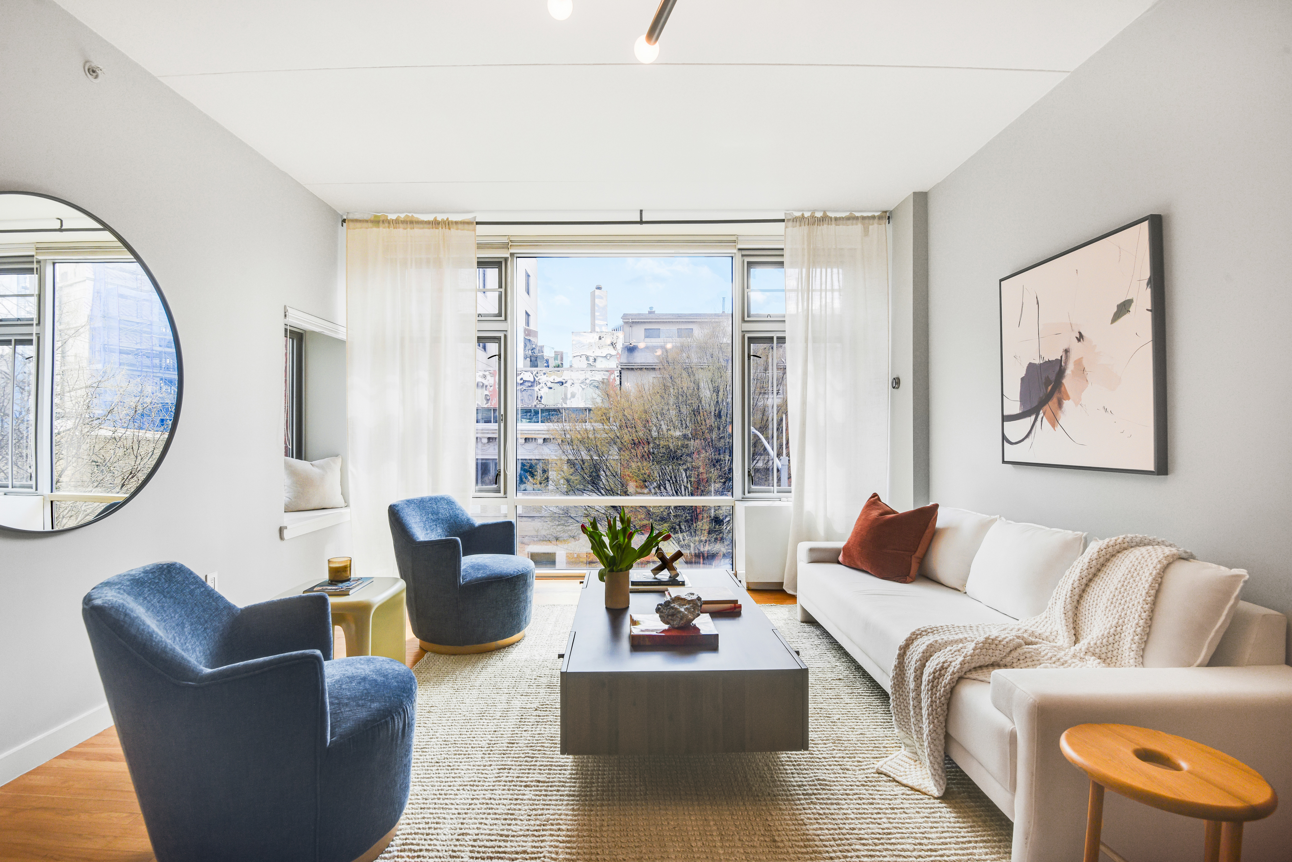 475 Sterling Place, Unit 3A Brooklyn, NY 11238 - Photo 1 of 23 a living room with furniture and a large window