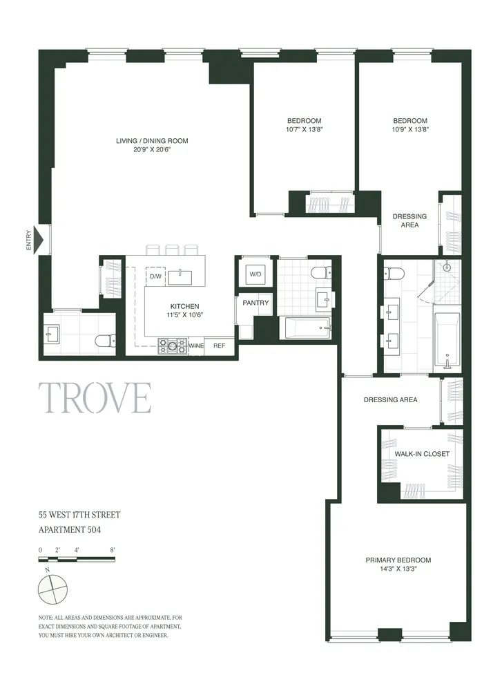 $3,500,000 | 55 West 17th Street, Unit 504 | Flatiron