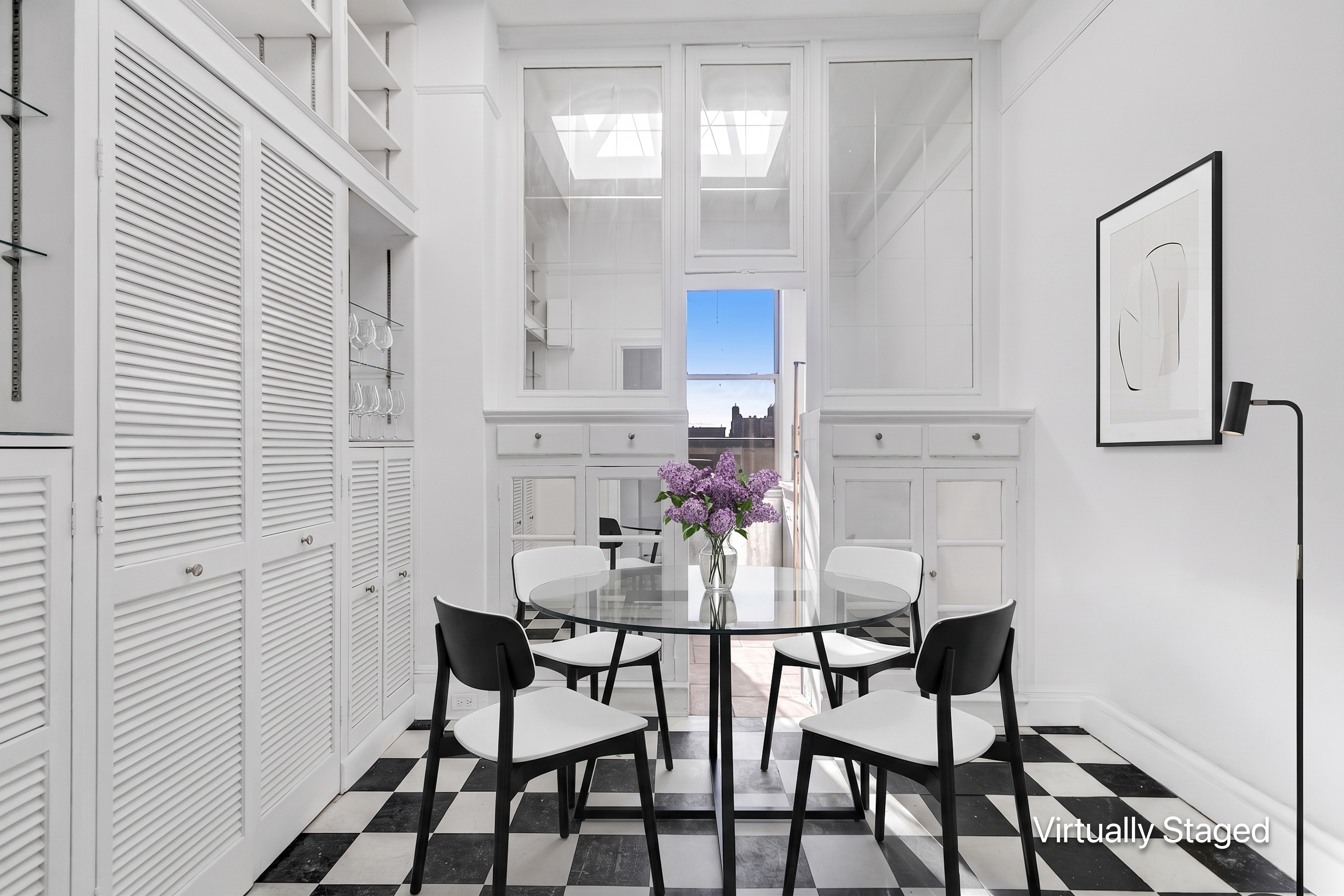 470 West End Avenue, Unit PH-G New York, NY 10024 - Photo 14 of 22 a view of a dining room with furniture and window