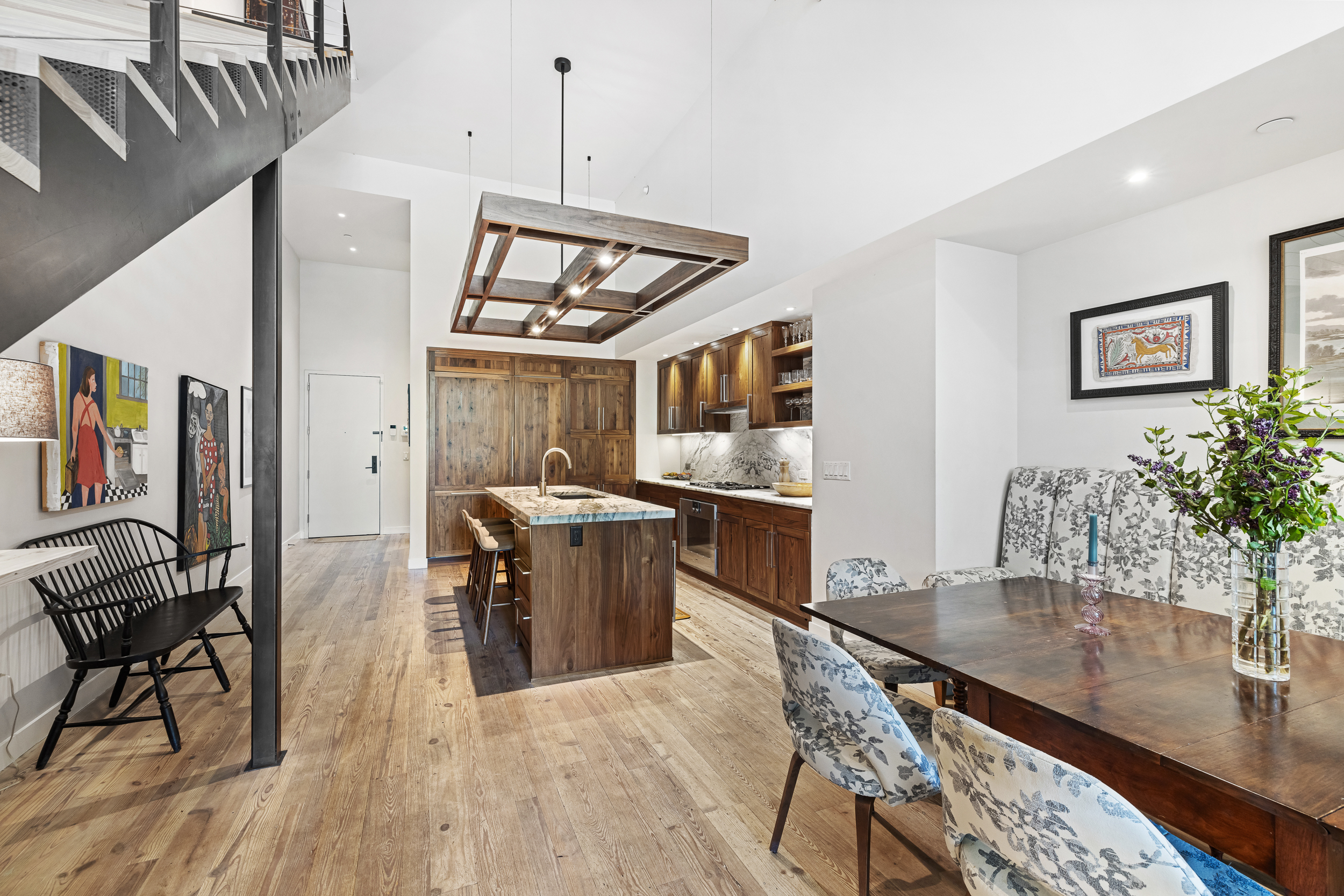 90 Furman Street, Unit N107 Brooklyn, NY 11201 - Photo 9 of 30 a dining room with furniture and window