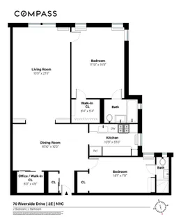 $1,350,000 | 70 Riverside Drive, Unit 2E | Upper West Side
