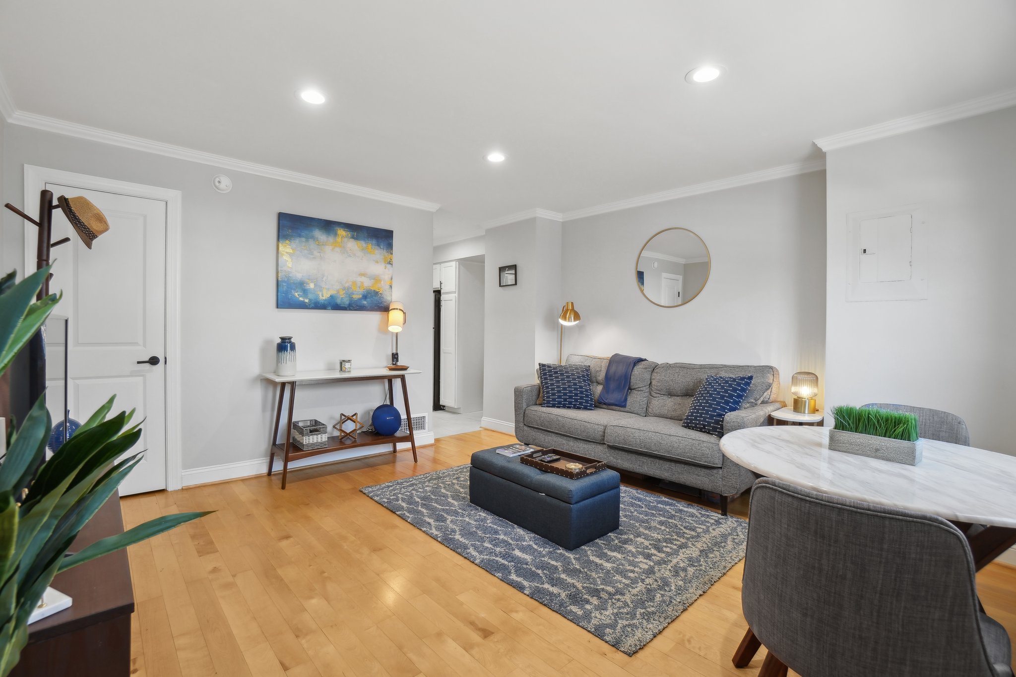 123 17th Street Southeast Washington, DC 20003 - Photo 3 of 18 a living room with furniture and wooden floor