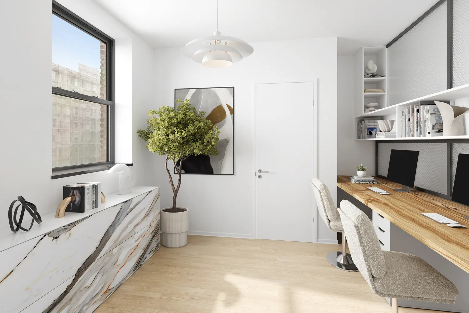 a view of living room and window