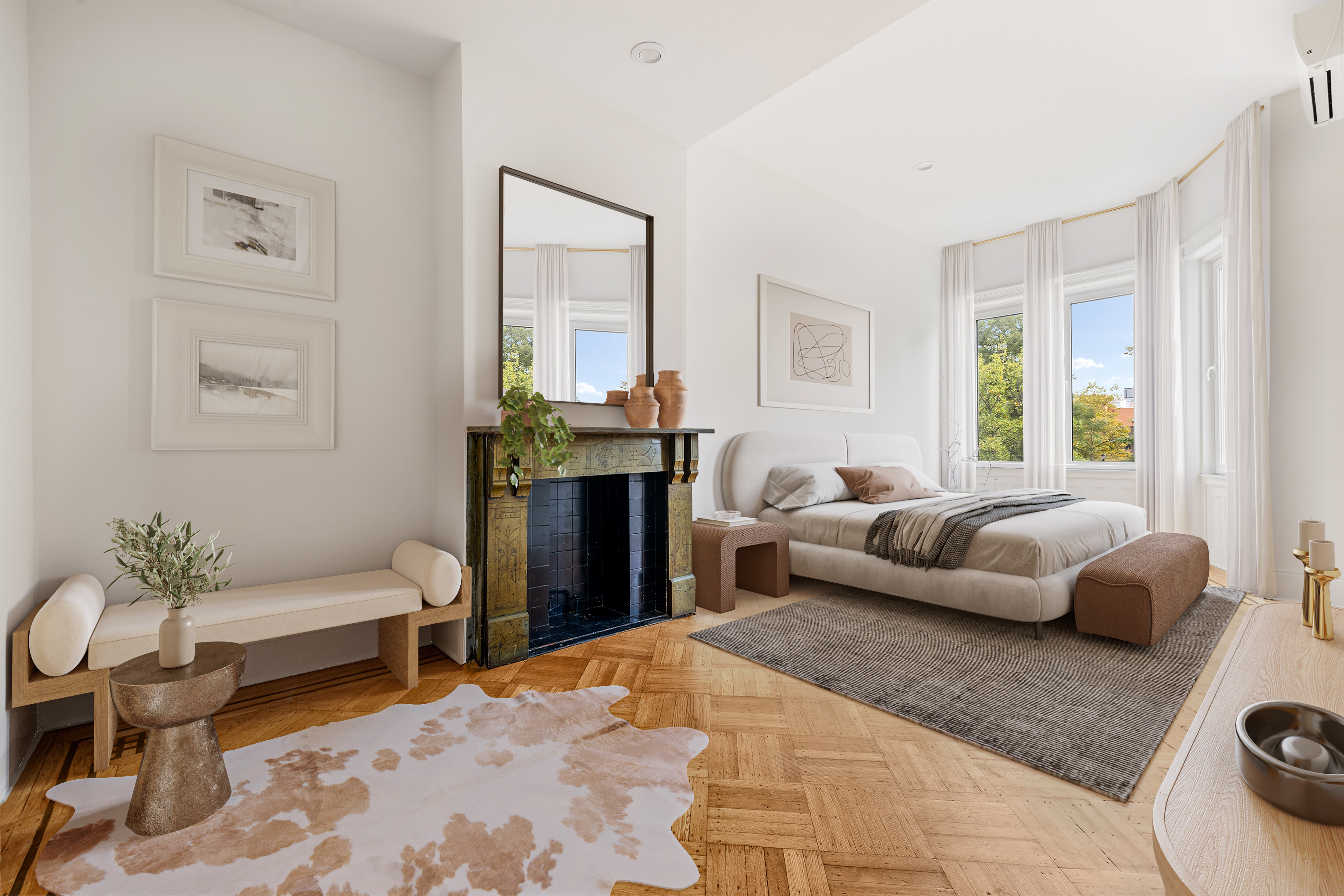 285 Weirfield Street Brooklyn, NY 11221 - Photo 4 of 16 a living room with furniture and a couch