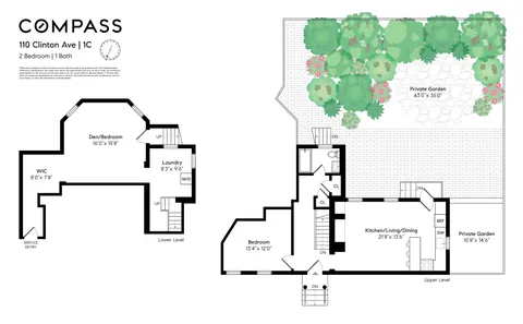$1,395,000 | 110 Clinton Avenue, Unit 1C | Clinton Hill