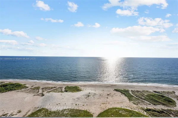 a view of ocean view with beach