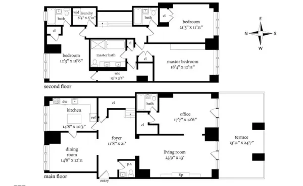 $4,900,000 | 351 East 51st Street, Unit THA | Midtown East