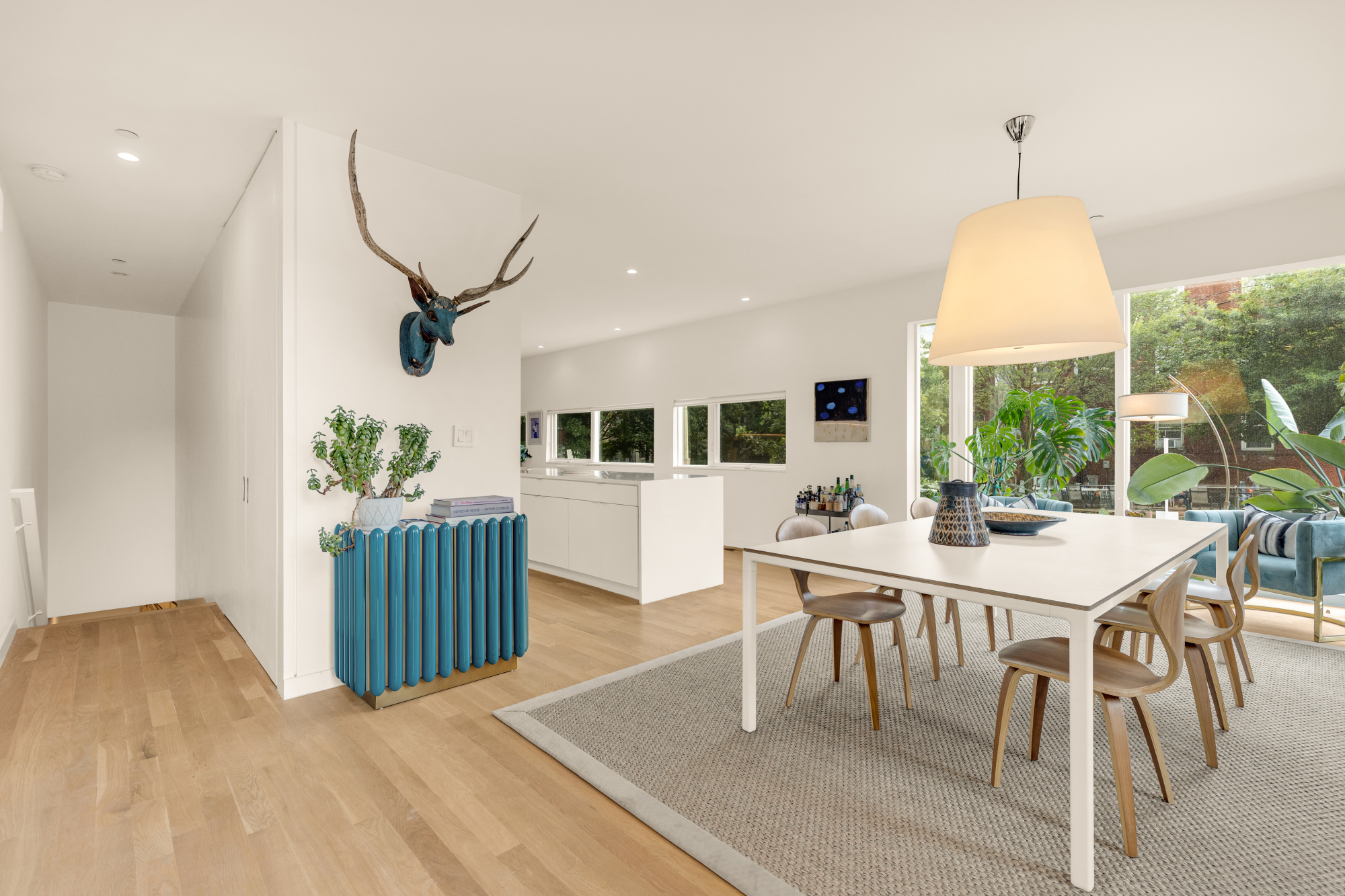1501 4th Street Northwest, Unit 1 Washington, DC 20001 - Photo 4 of 41 a view of a dining room with furniture window and wooden floor