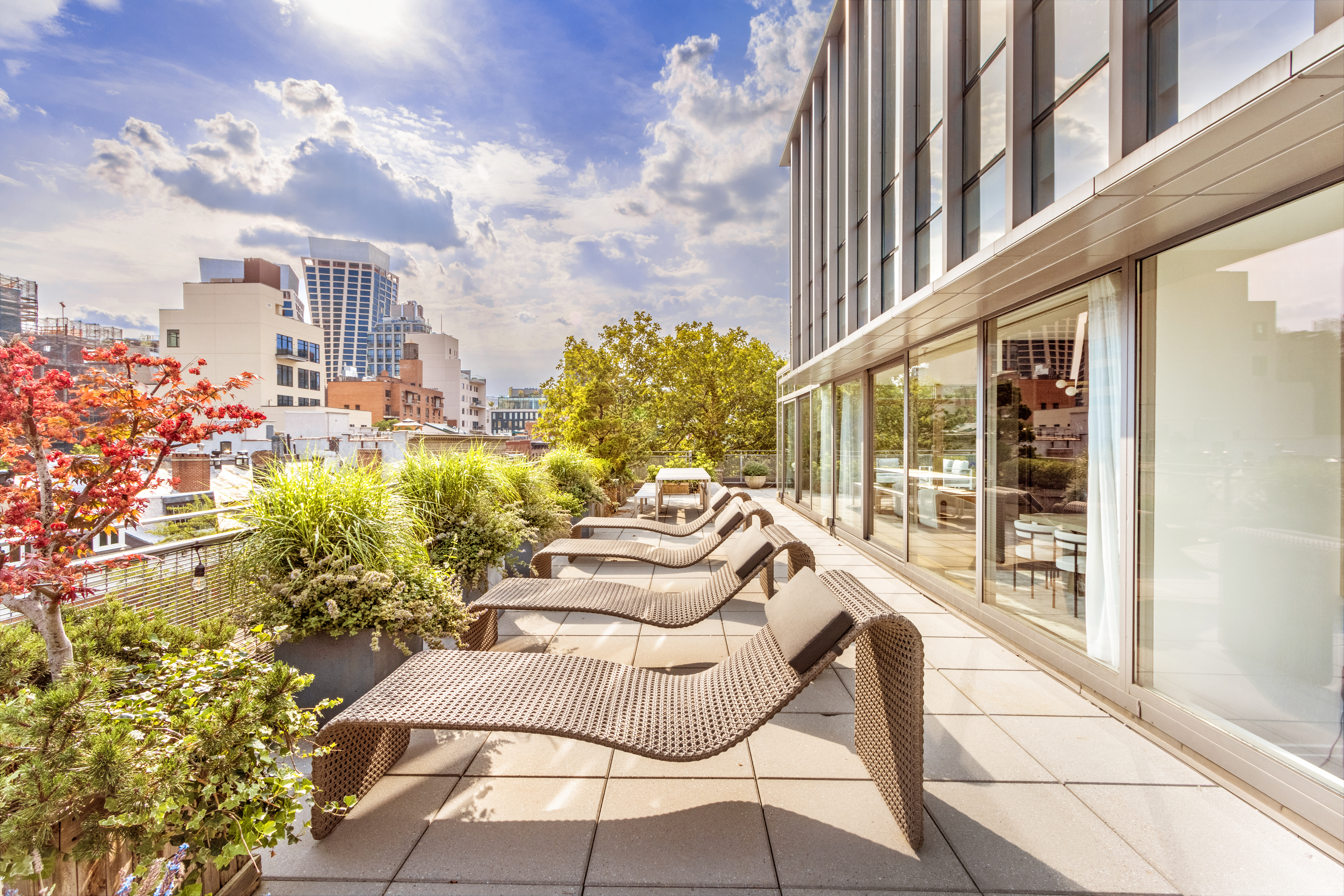 177 9th Avenue, Unit PHA Manhattan, NY 10011 - Photo 7 of 28 a view of a chairs and table in backyard