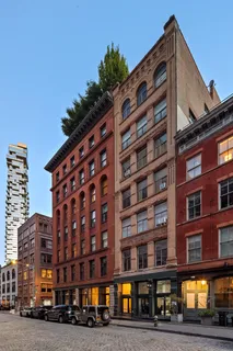 a front view of a building