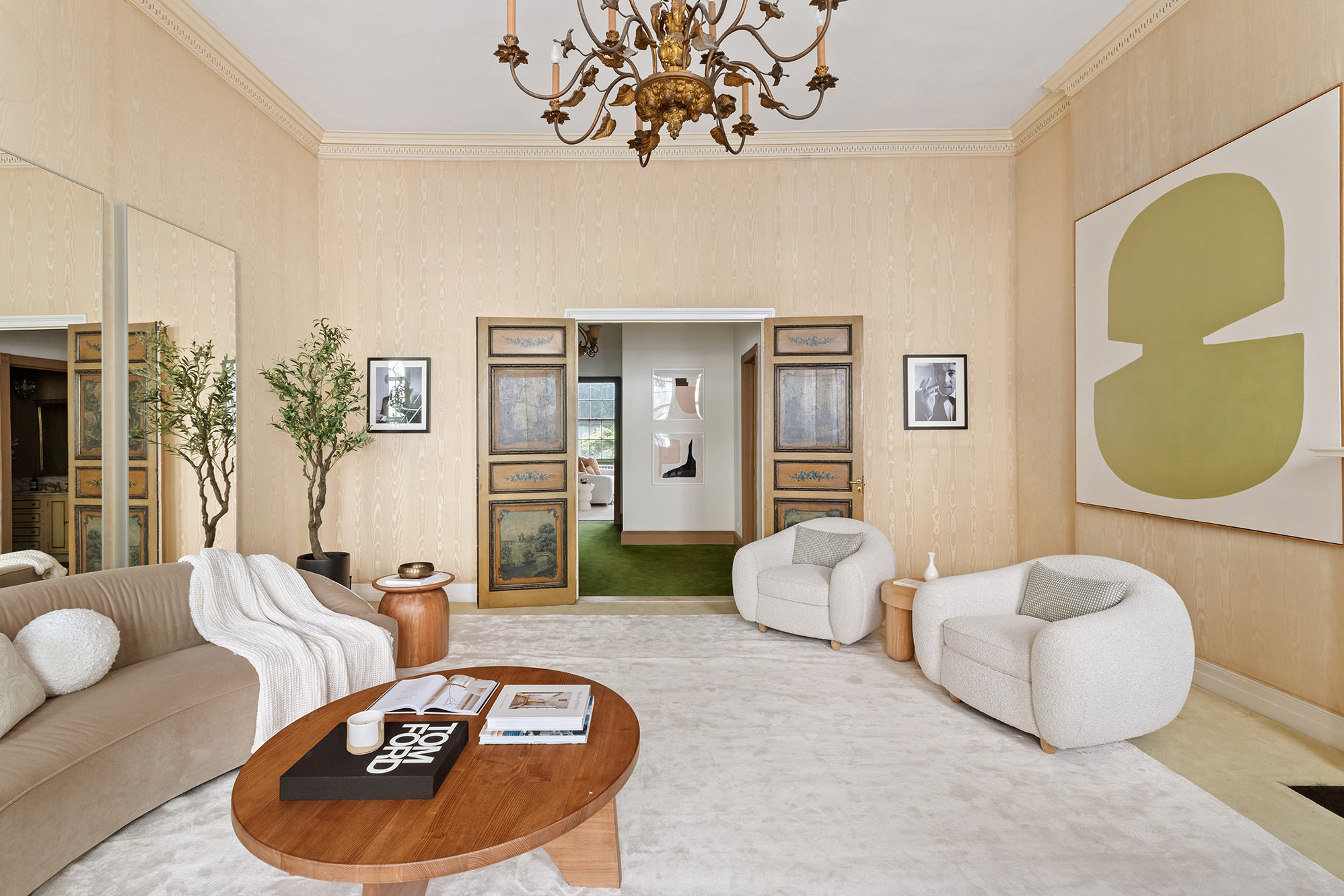 10 East 82nd Street Manhattan, NY 10028 - Photo 3 of 22 a living room with furniture and a large window