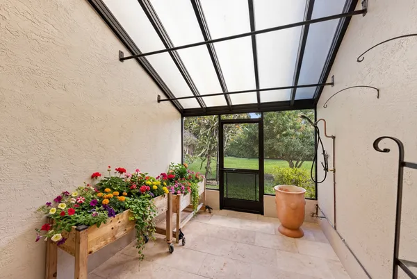 a view of a livingroom with furniture and a wooden floor