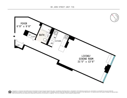 $699,000 | 99 John Street, Unit 716 | Financial District
