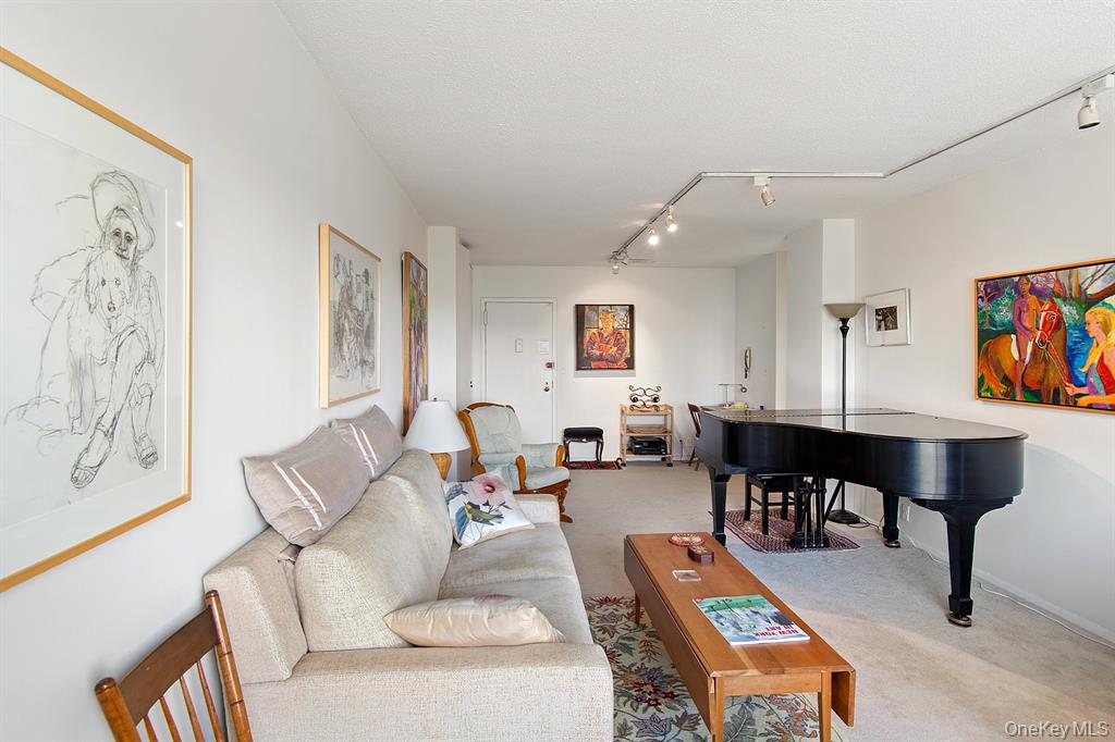 2400 Johnson Avenue, Unit 3B Bronx, NY 10463 - Photo 7 of 28 a living room with furniture and a wooden floor
