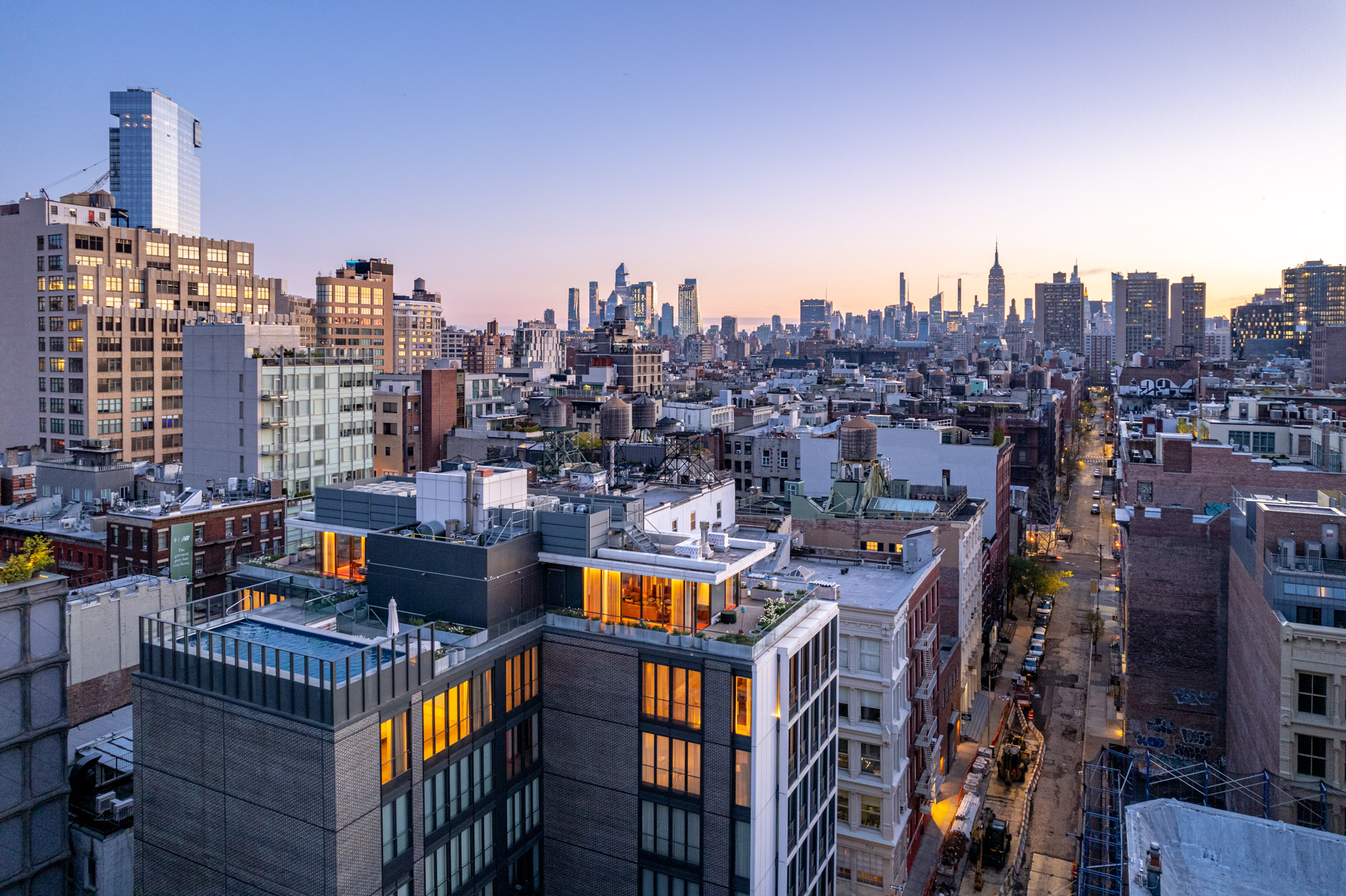 27 Wooster Street, Unit PH Manhattan, NY 10013 - Photo 30 of 34 a city view with tall buildings