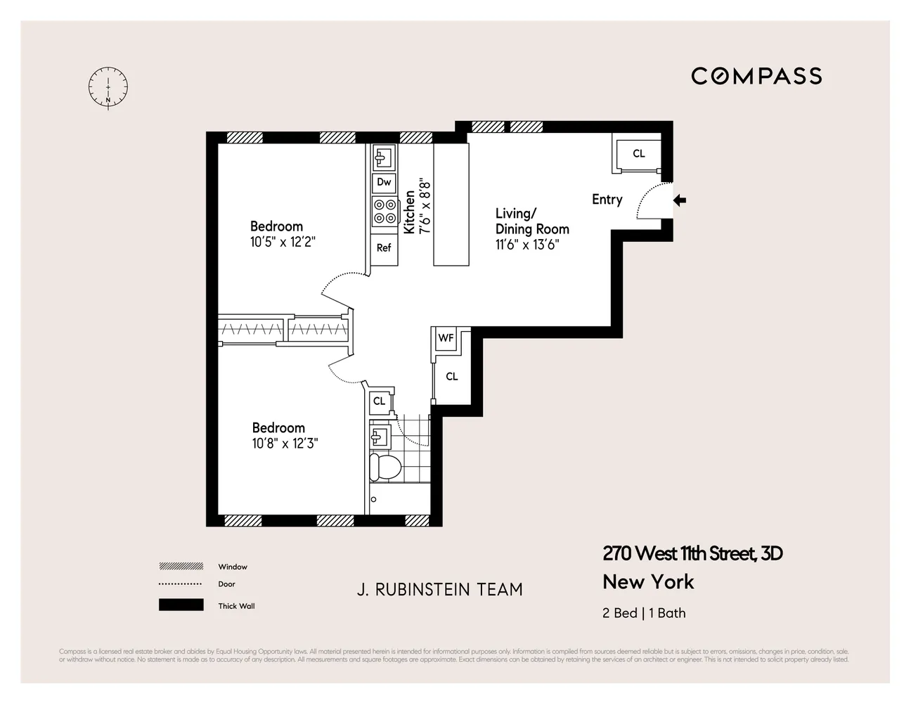$1,750,000 | 270 West 11th Street, Unit 3D | West Village