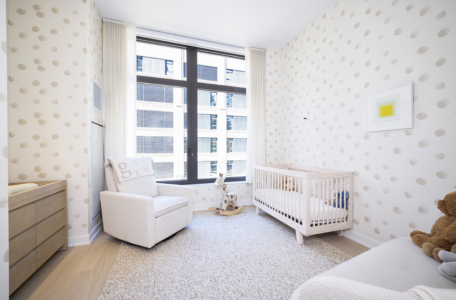 77 Charlton Street, Unit N10C Manhattan, NY 10014 - Photo 5 of 24 a bedroom with furniture and a window