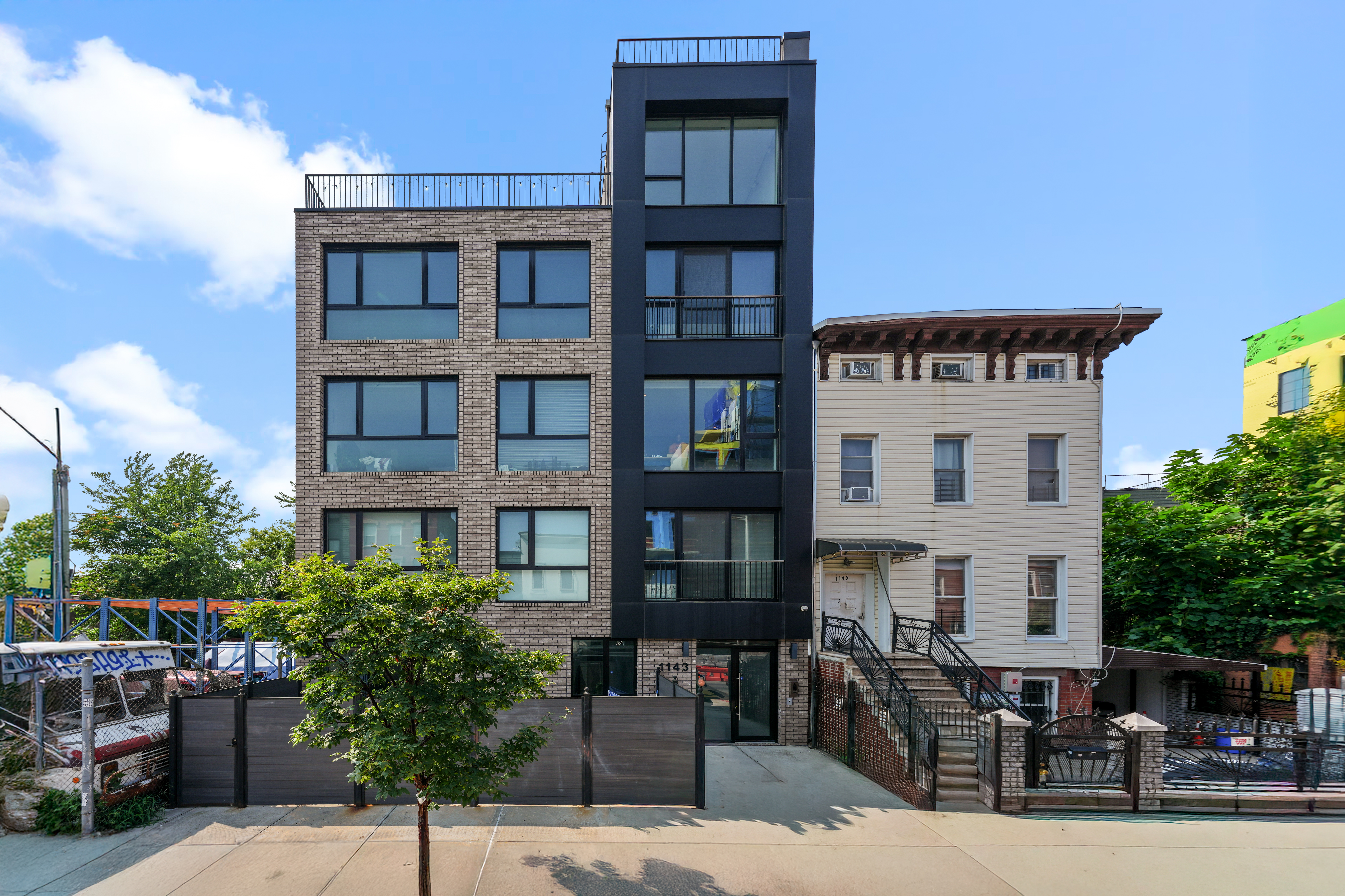 1143 Lafayette Avenue, Unit 4B Brooklyn, NY 11221 - Photo 9 of 9 a front view of a building with sitting area