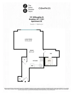 $450,000 | 191 Willoughby Street, Unit 5E | Downtown Brooklyn