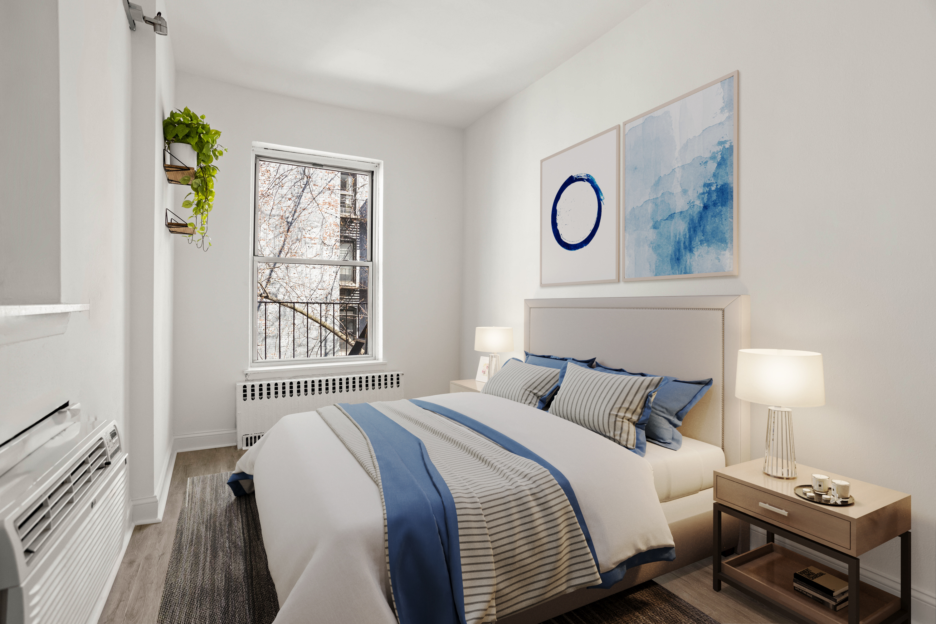 519 East 87th Street, Unit 2C Manhattan, NY 10128 - Photo 4 of 6 a bedroom with bed and a window