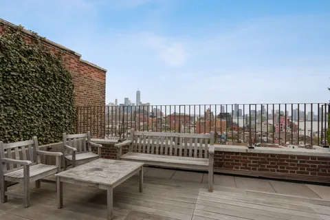 a view of balcony with couch