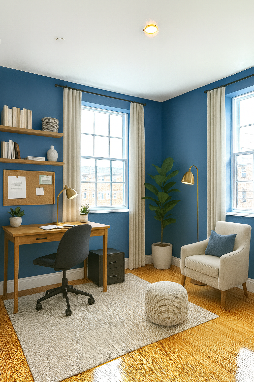 212 Front Street, Unit 4 Manhattan, NY 10038 - Photo 5 of 7 a living room with furniture and a potted plant