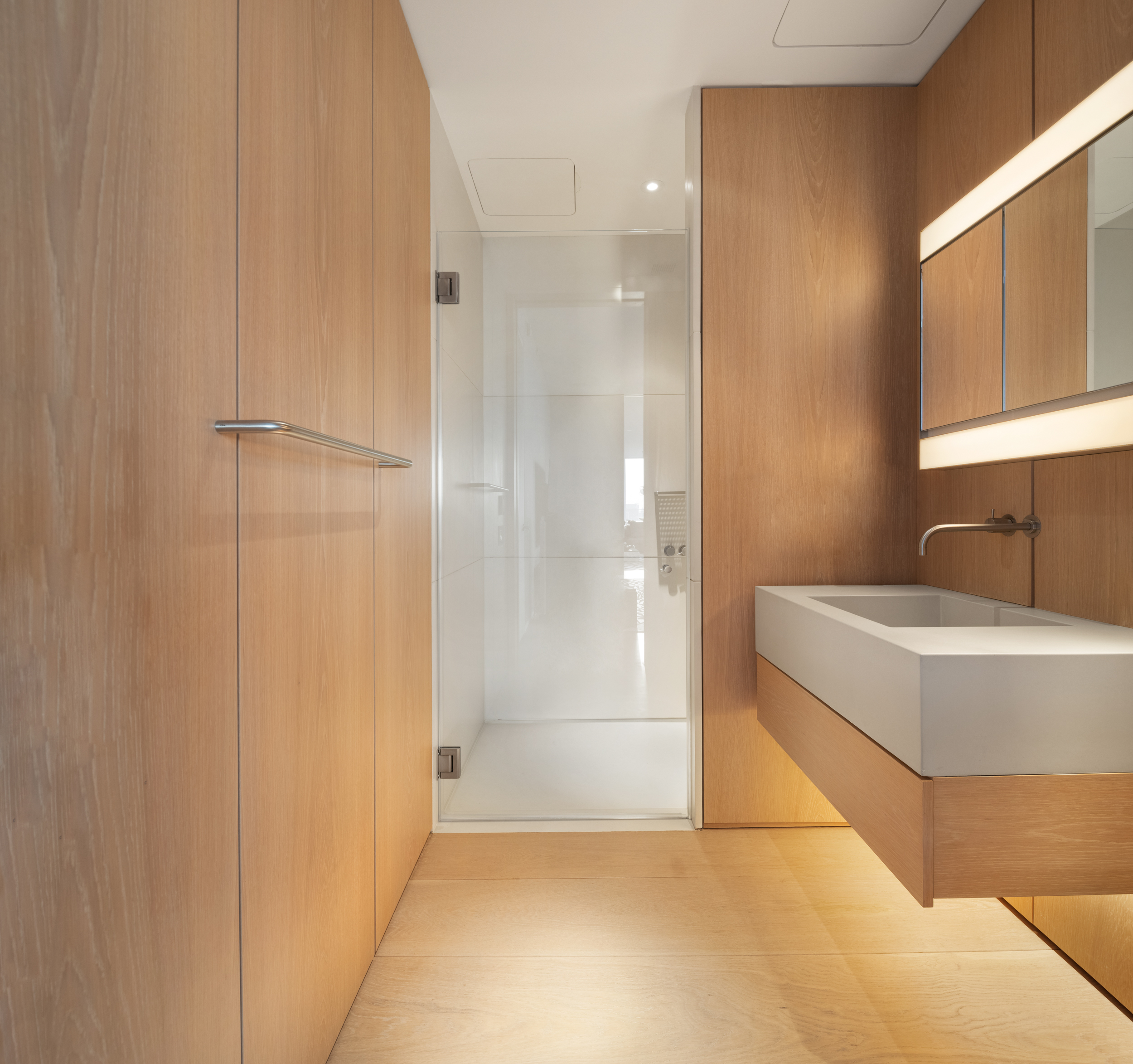 215 Chrystie Street, Unit PH2 Manhattan, NY 10002 - Photo 20 of 30 a bathroom with a tub a sink and a shower