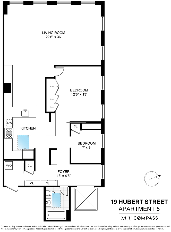 19 Hubert Street, Unit 5 Manhattan, NY 10013 - Photo 14 of 14 unknown