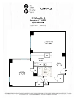 $610,000 | 191 Willoughby Street, Unit 12N | Downtown Brooklyn