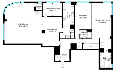 $5,995,000 | 200 Central Park South, Unit 35A | Central Park South