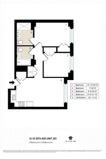 $999,000 | 12-16 30th Avenue, Unit 203 | Astoria
