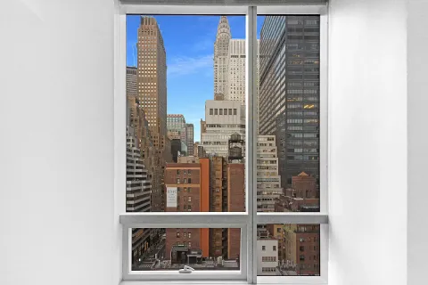 a view of a city from a balcony