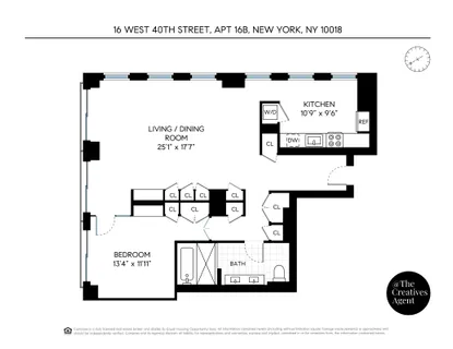 $2,400,000 | 16 West 40th Street, Unit 16B | Bryant Park