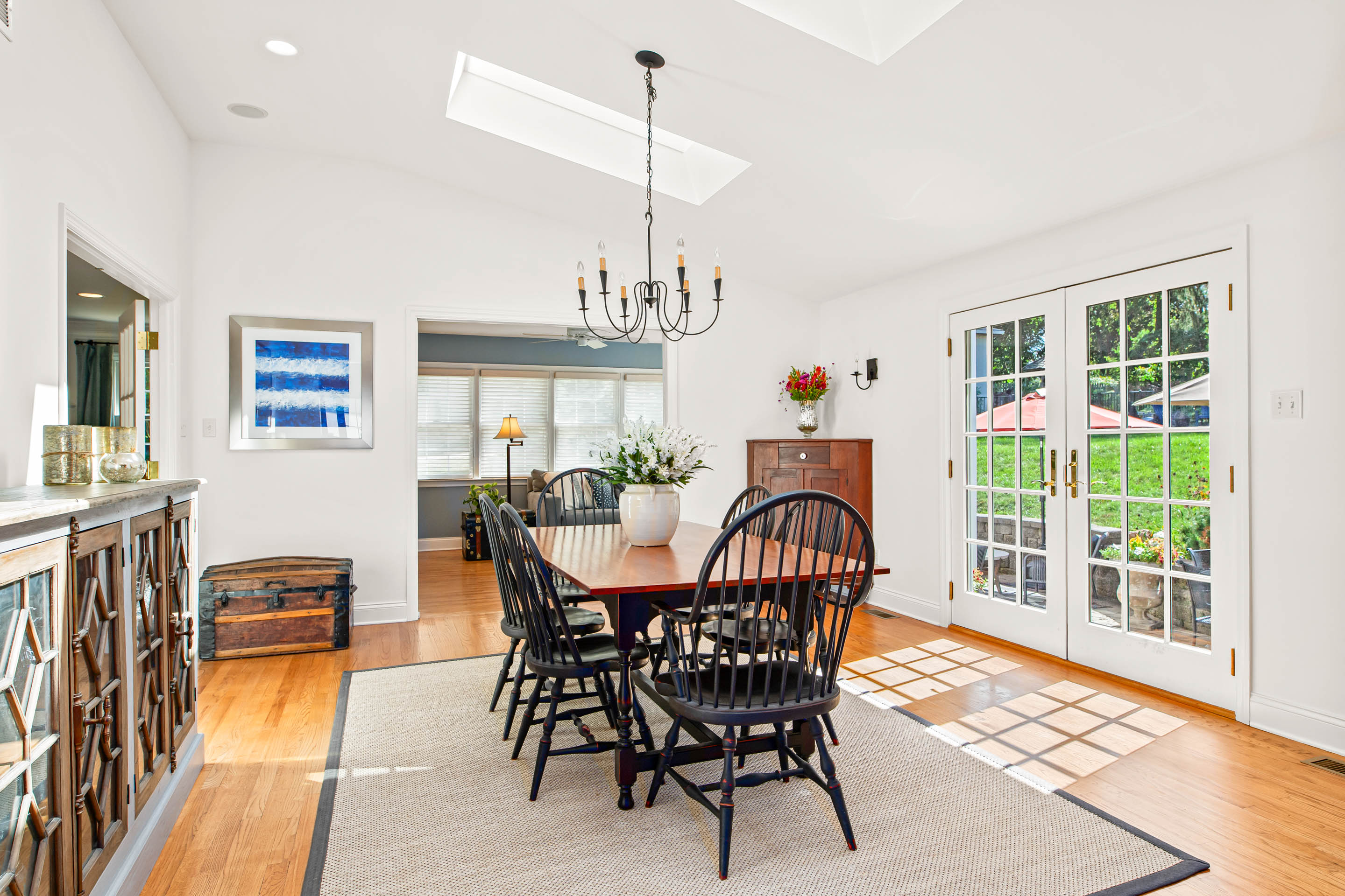 1136 Seaton Ross Road Wayne, PA 19087 - Photo 10 of 48 a view of a dining room with furniture window and wooden floor