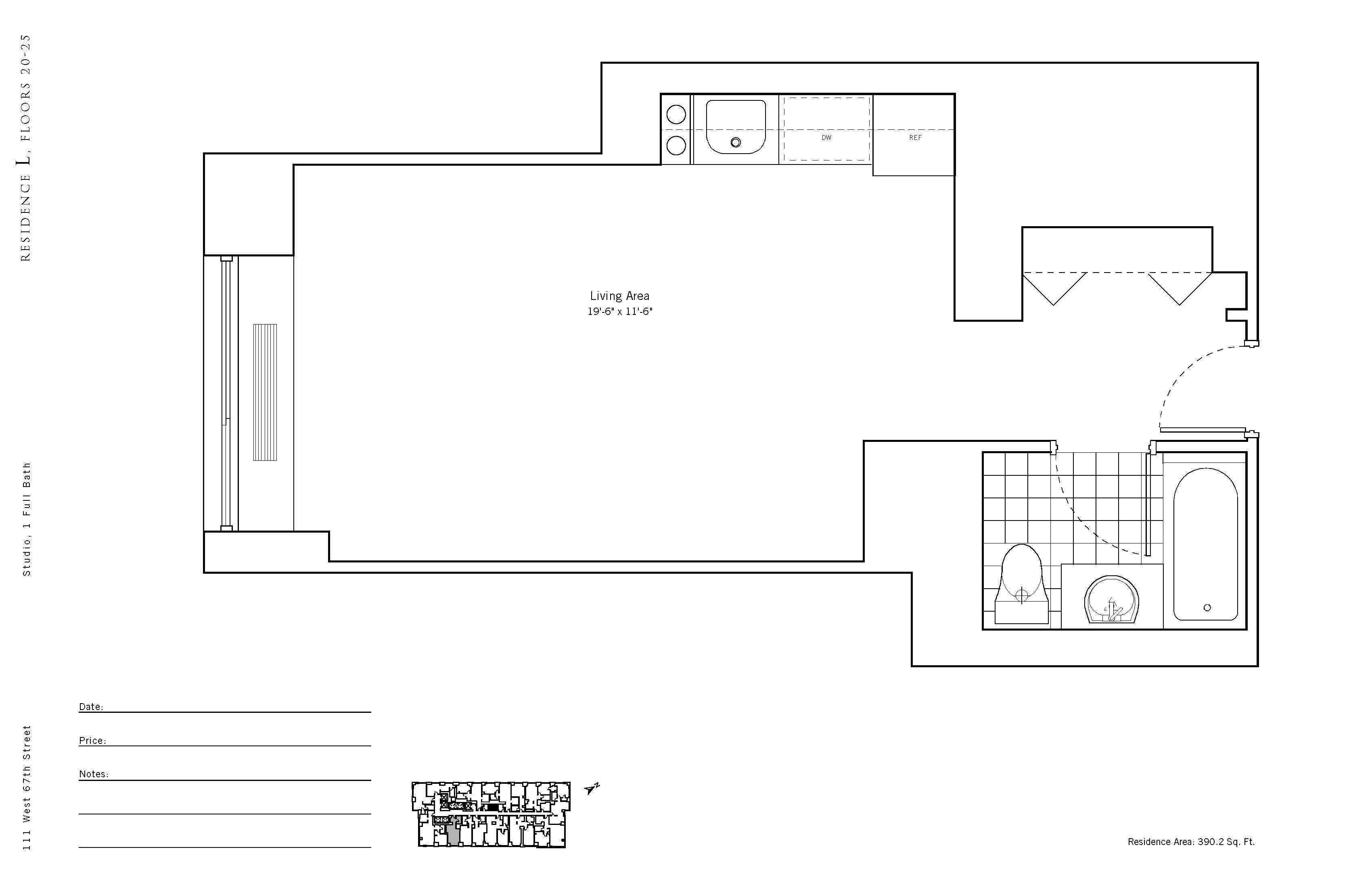 111 West 67th Street, Unit 24L Manhattan, NY 10023 - Photo 6 of 6 Gallery Image 6