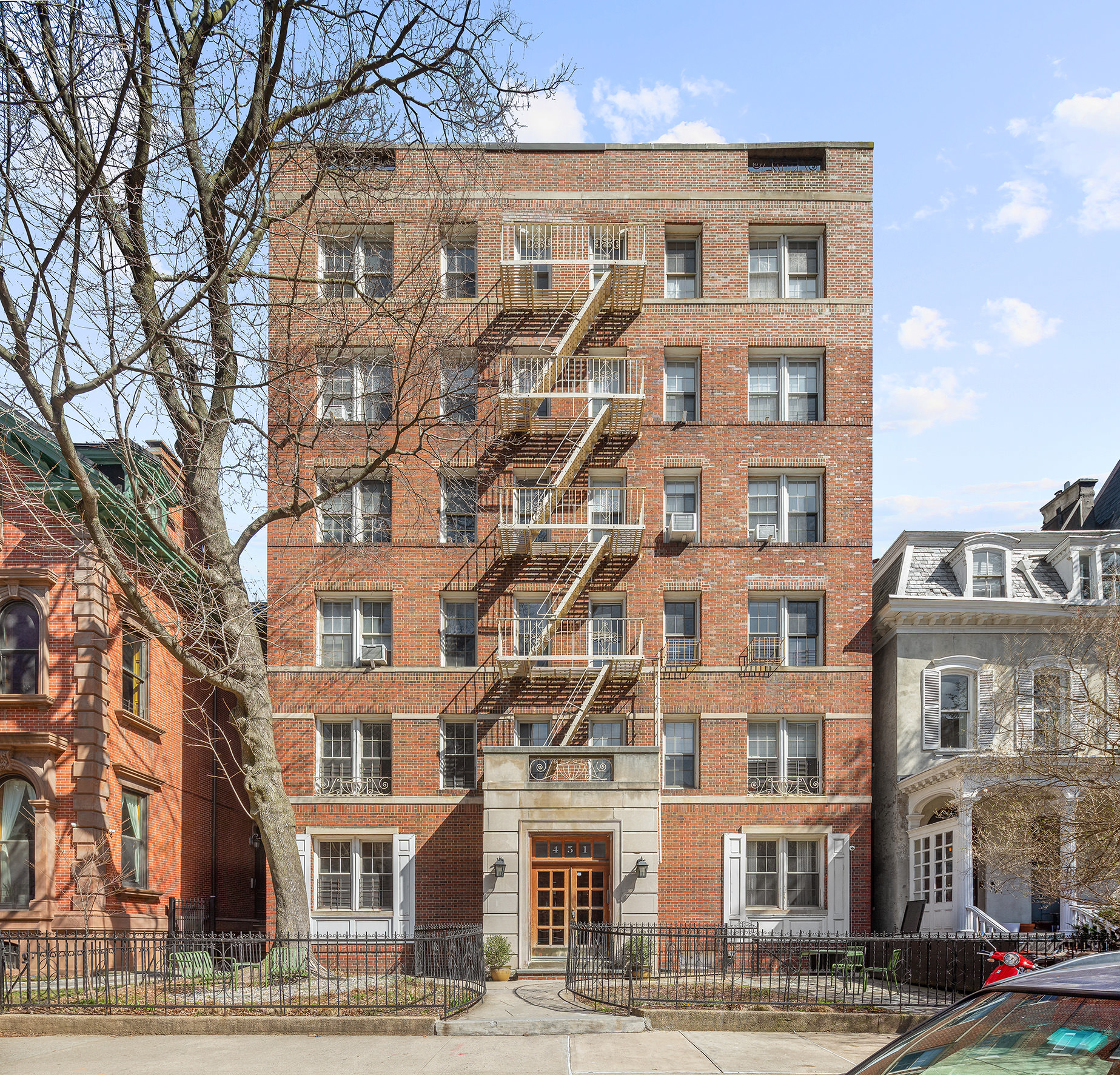 451 Clinton Avenue, Unit 3D Brooklyn, NY 11238 - Photo 7 of 8 a front view of a building