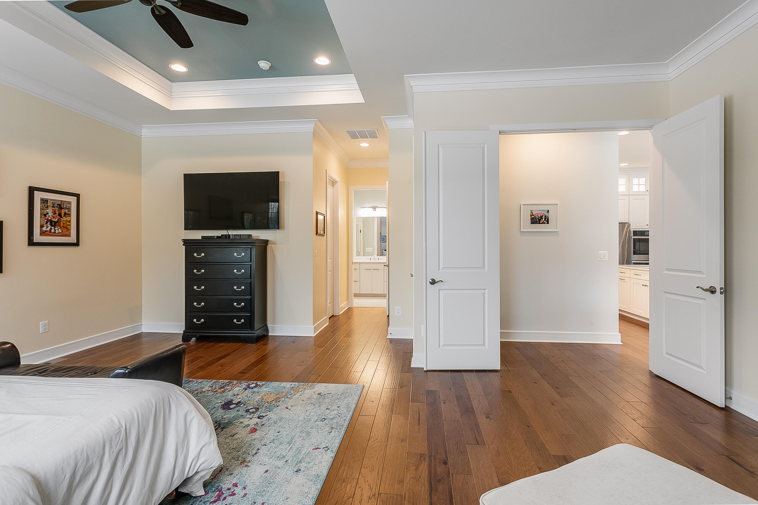 1011 Justinian Street Leesburg, VA 20175 - Photo 28 of 56 a bedroom with a bed and wooden floor