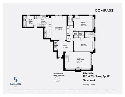 $4,250,000 | 14 East 75th Street, Unit 7E | Lenox Hill