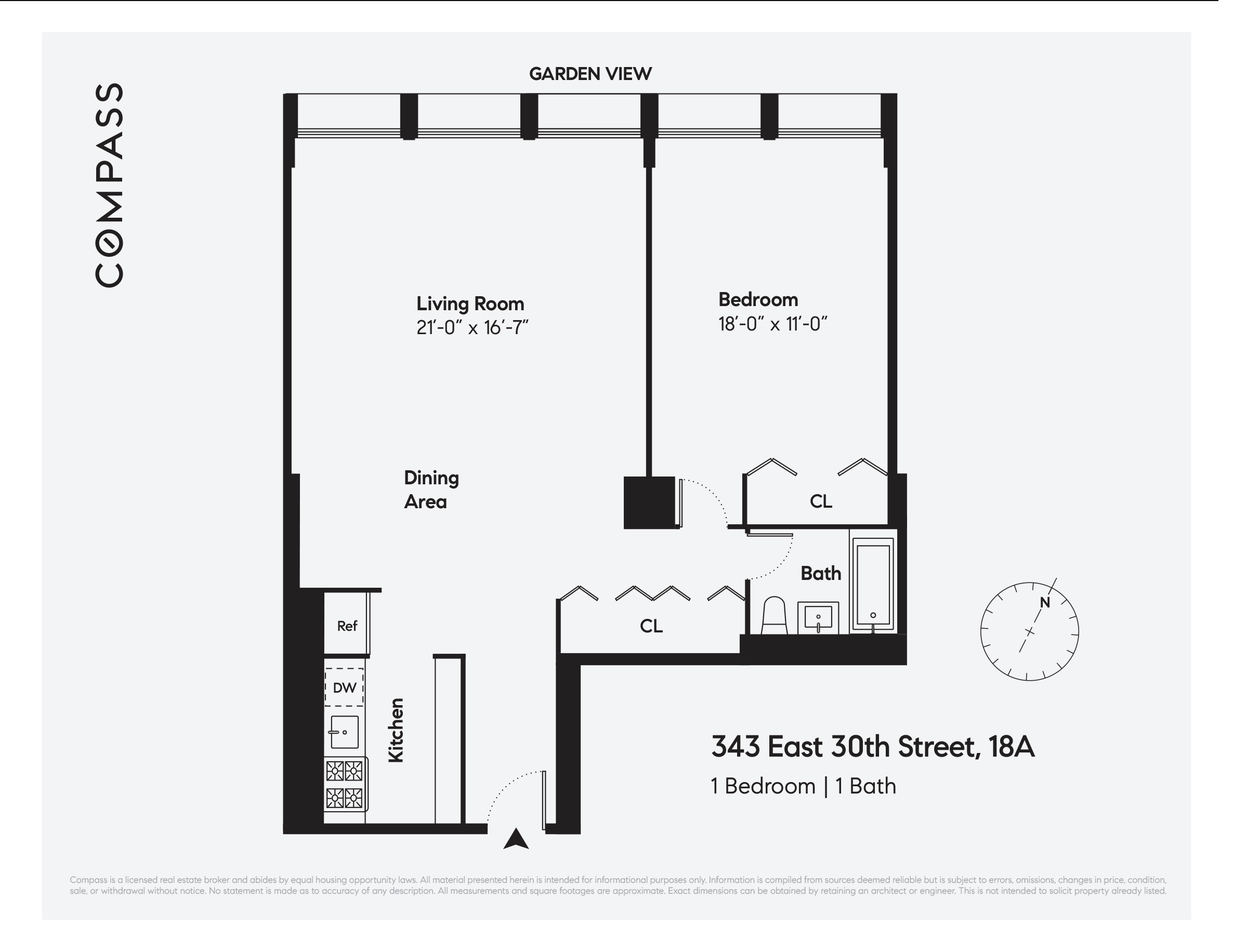 343 East 30th Street, Unit 18A Manhattan, NY 10016 - Photo 17 of 17 a picture of a wall with a small white building