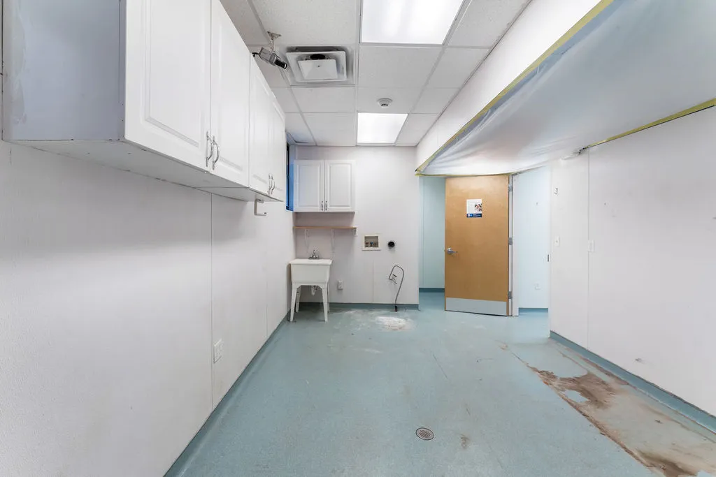 a front view of a building