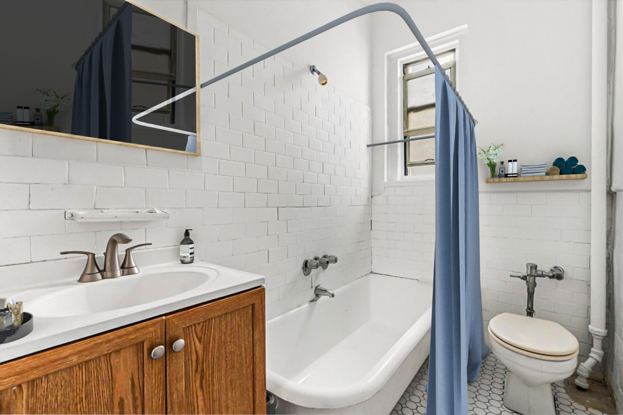 1001 President Street, Unit L2 Brooklyn, NY 11225 - Photo 13 of 19 a bathroom with a sink toilet and shower